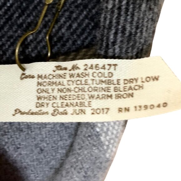 Matilda Jane Check It Twice Plaid Drapey Open Front Wrap Belted Shacket Coat XS - Picture 9 of 11